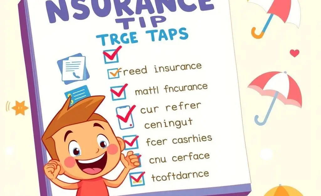 Illustrated checklist of insurance tips