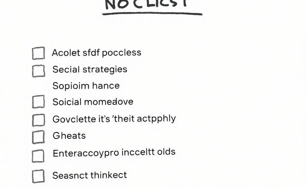 A checklist with various negotiation strategies laid out.