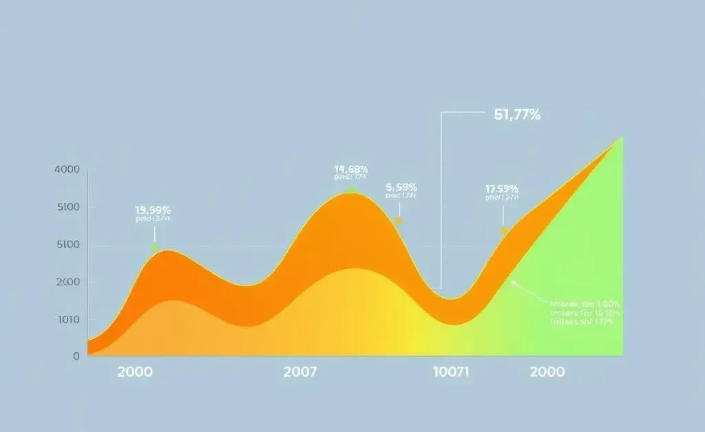 Illustration of a chart displaying various interest rates, accessible and easy to read.