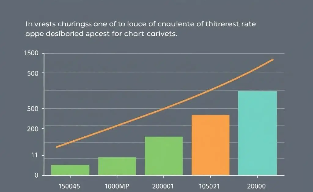 Chart showing the effect of changing interest rates on investments