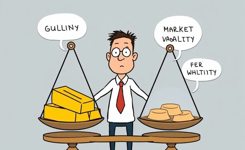 Balancing gold investment risks like inflation and market volatility