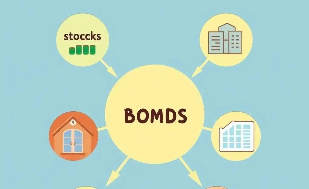 A diagram showing different investment options.