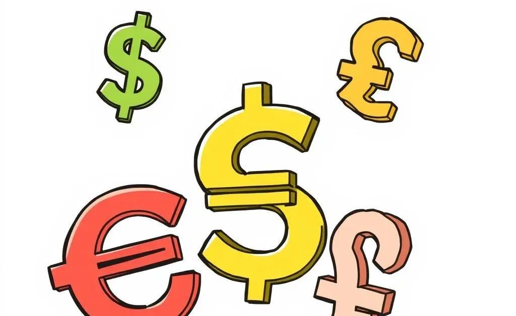 Illustration of currencies used in investment