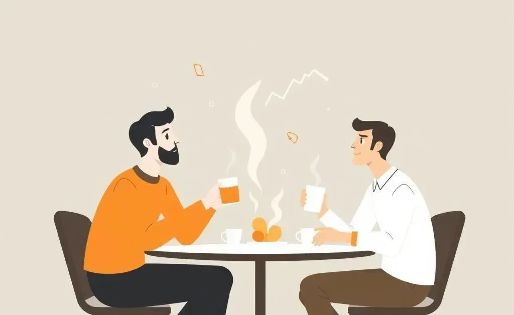Friends discussing investments