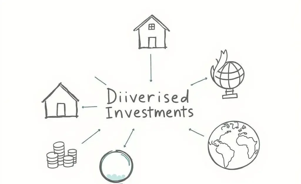 Simple chart on investment diversification