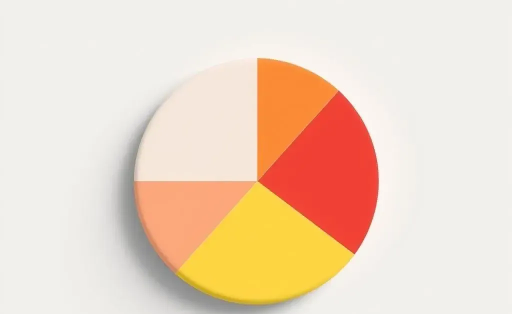 A simplistic investment portfolio diversification chart with energy stocks highlighted.