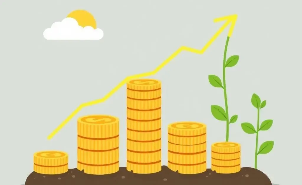 Economic growth chart showing the benefits of aid investments