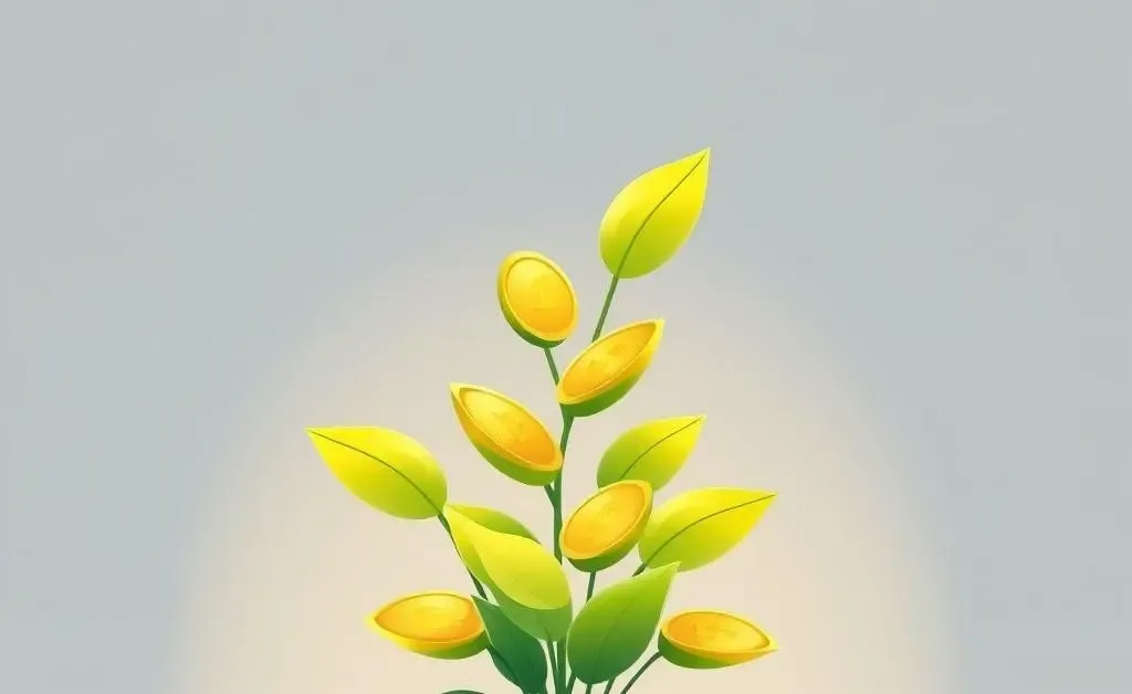 Illustration showing investment growth