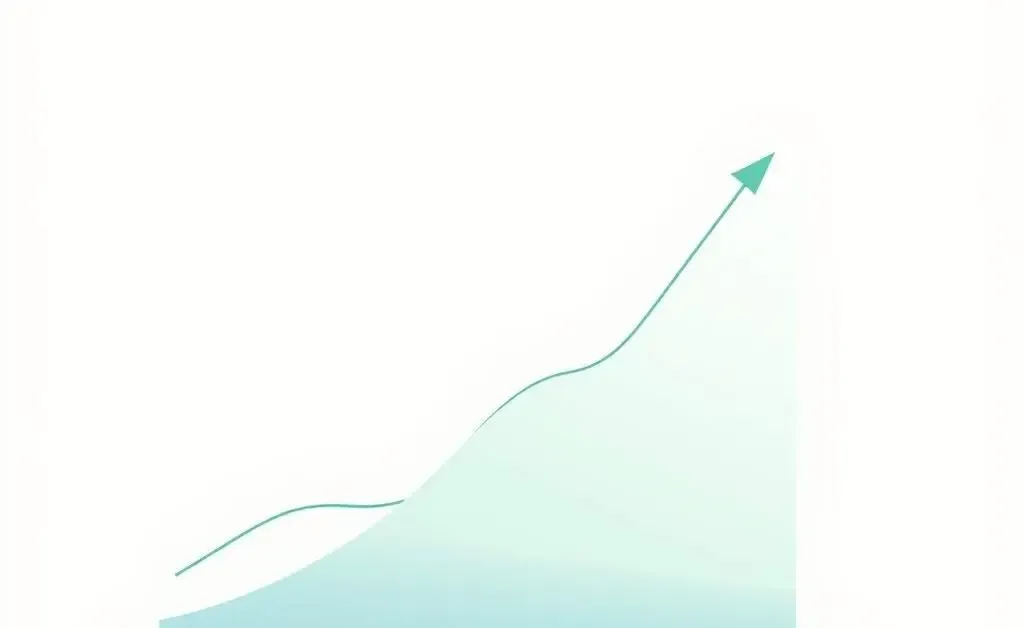 Graph illustrating the growth of investments over time