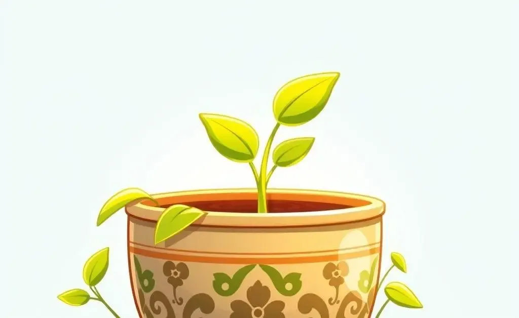 Small plant growing in a pot symbolizing investment growth