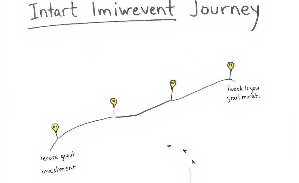 Roadmap with investment journey milestones