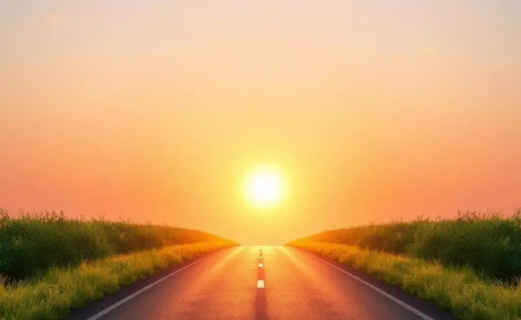 A road leading to a bright horizon symbolizing investment journeys.