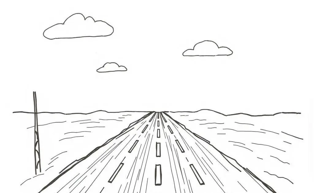 Split road representing investment opportunities.