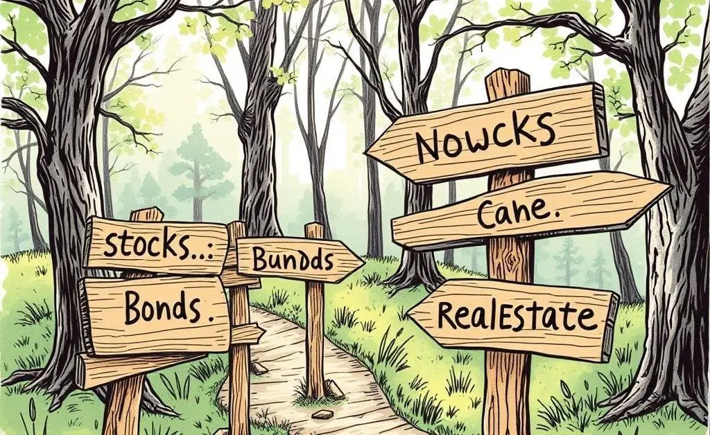Illustration of investment signposts