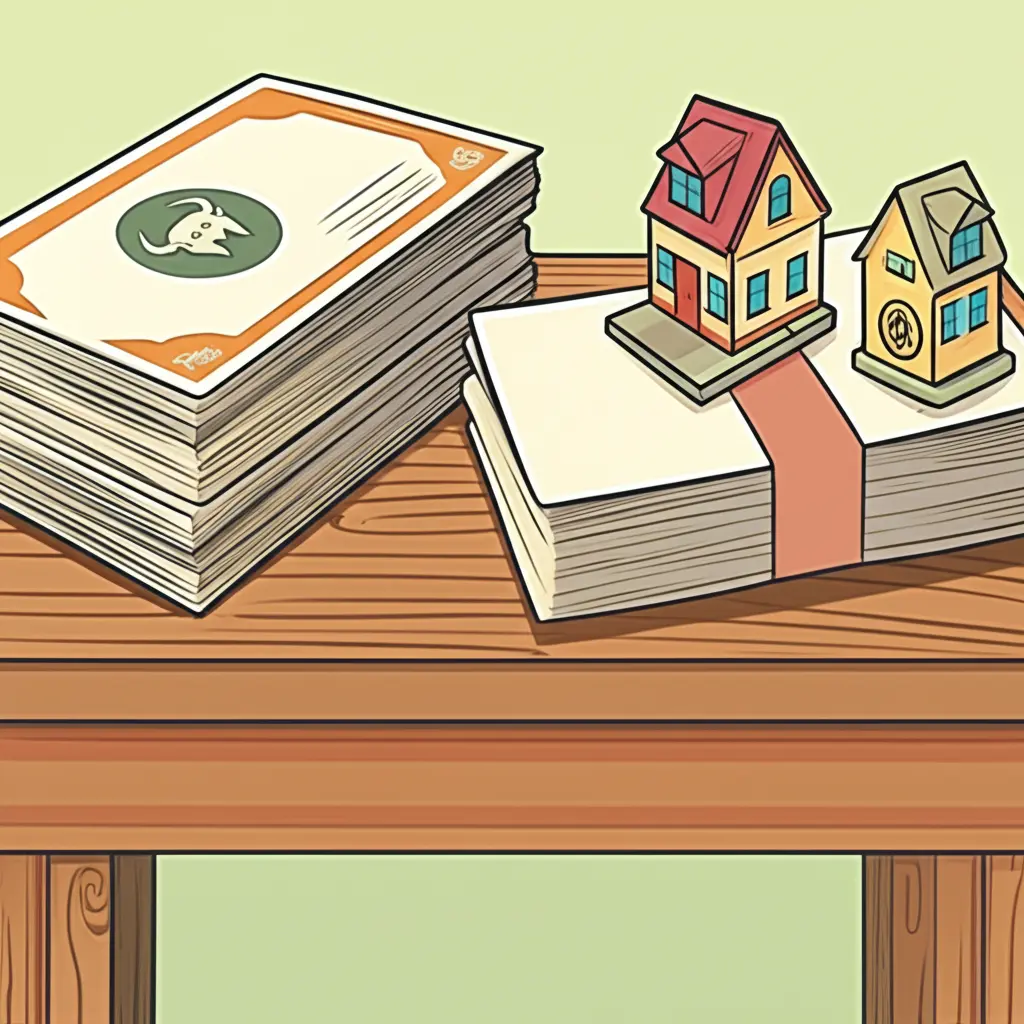 Table of investment options like stocks, bonds, and real estate