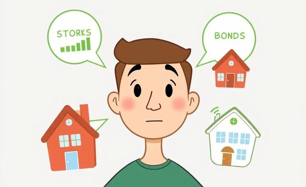 Person exploring investment options