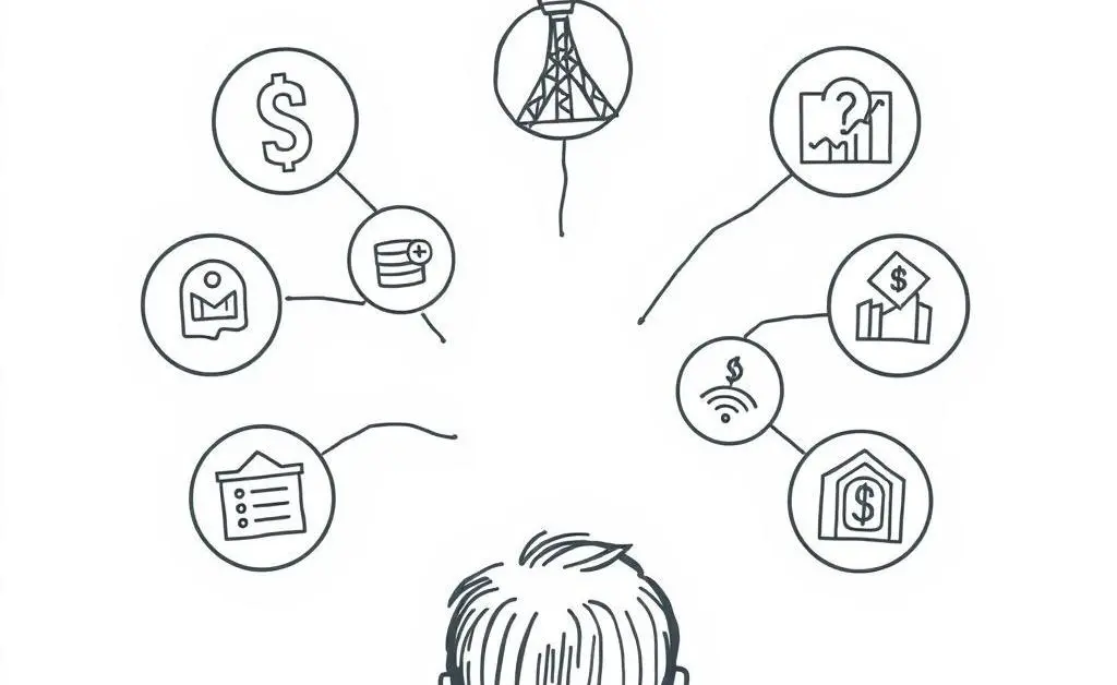 Person looking at investment options