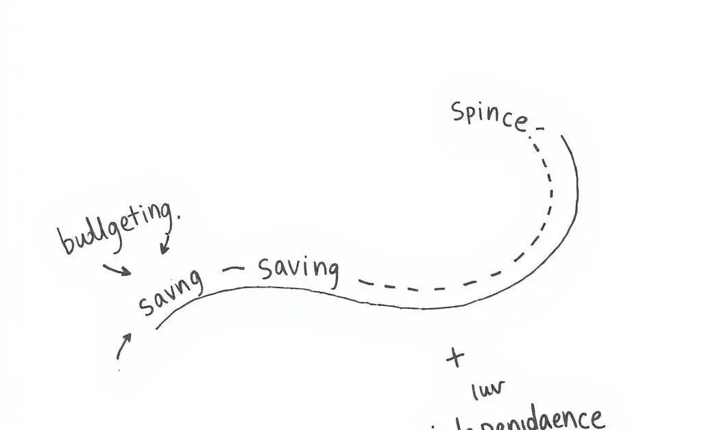 Pathway with financial milestones