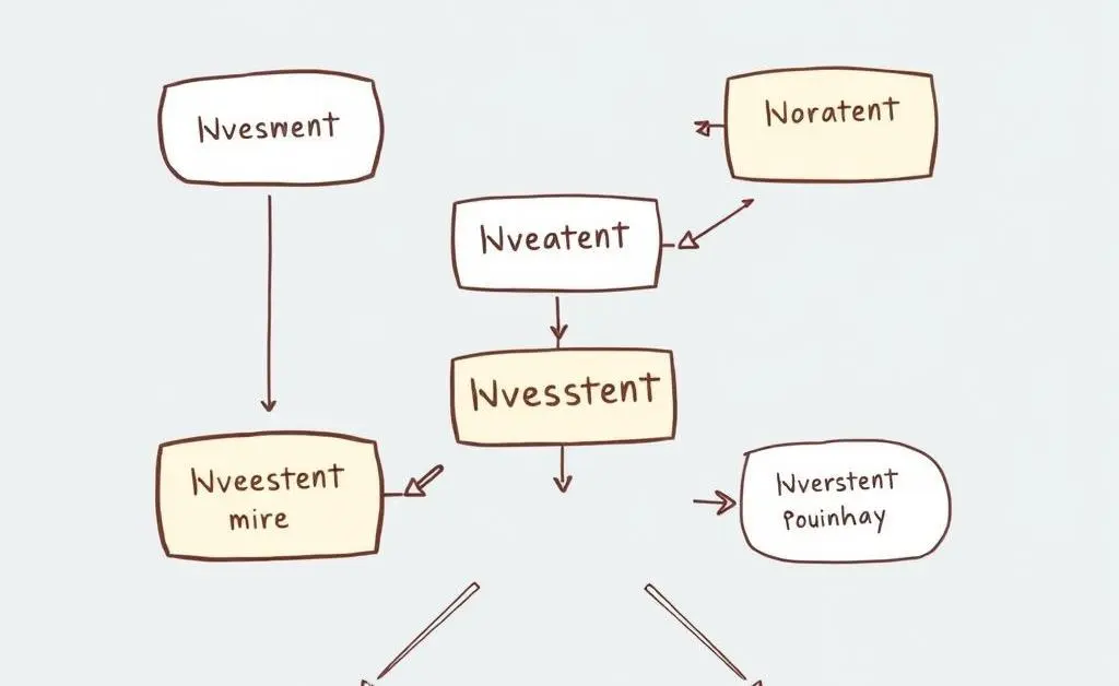 Flowchart illustrating investment pathways