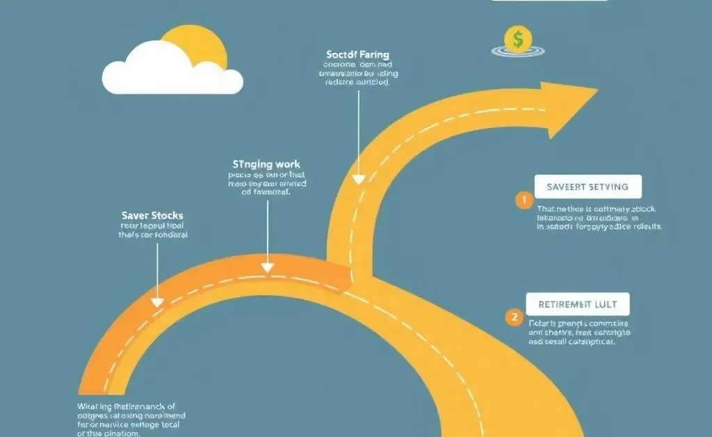 Roadmap chart depicting financial milestones