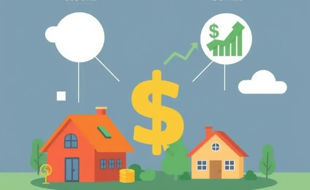 Various investment strategies represented visually