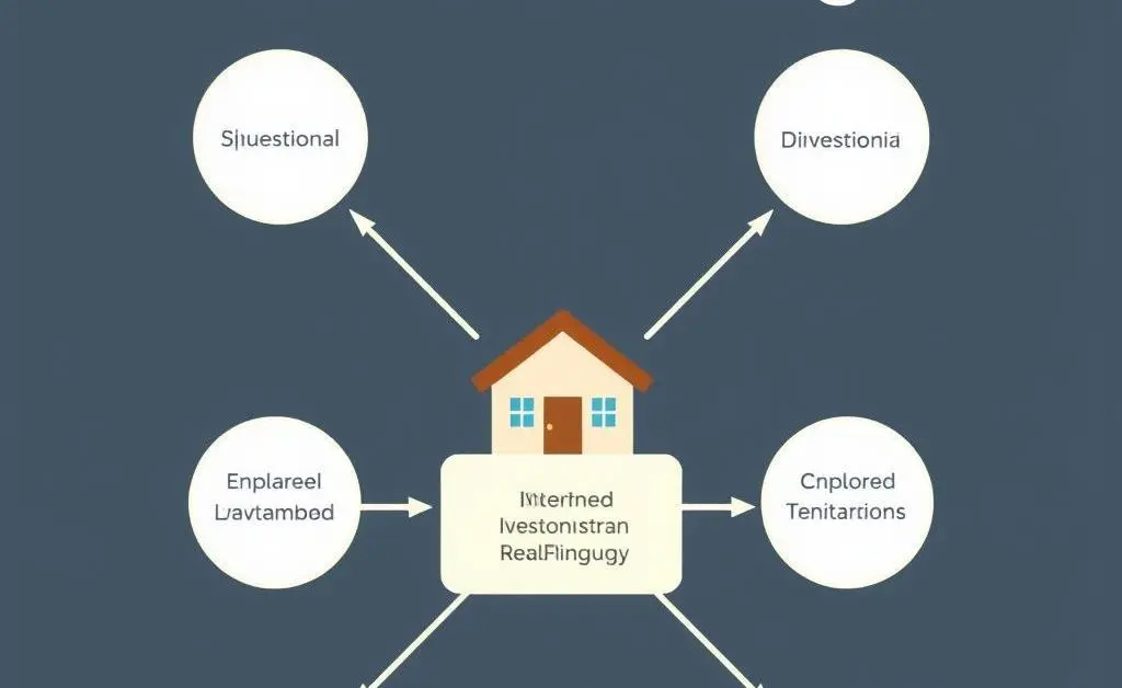 Flow chart describing real estate investment strategies