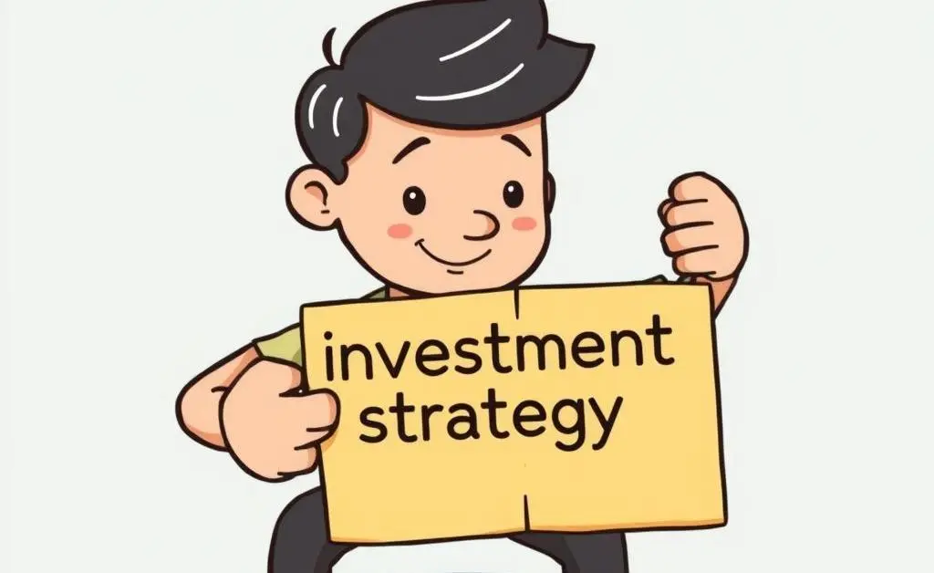 Person assembling a puzzle with the words 'investment strategy'