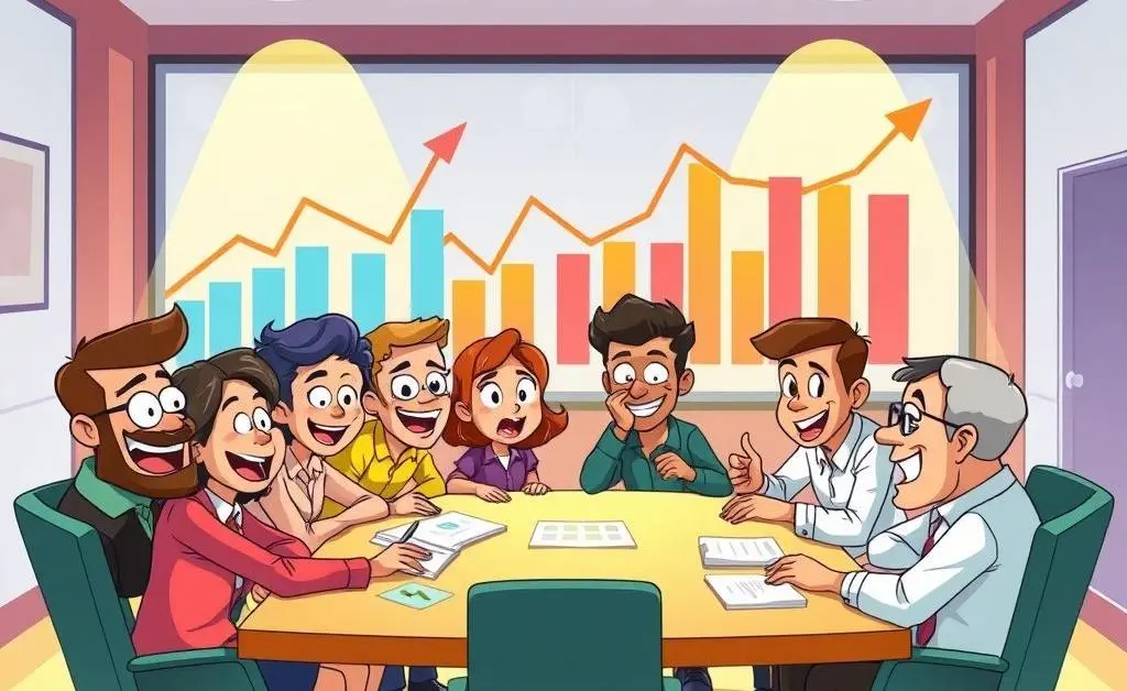 Team discussing investment strategies