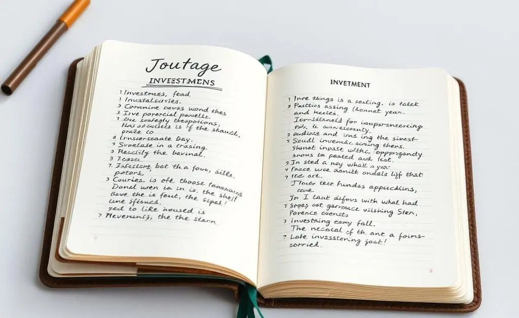 Journal with investment strategies