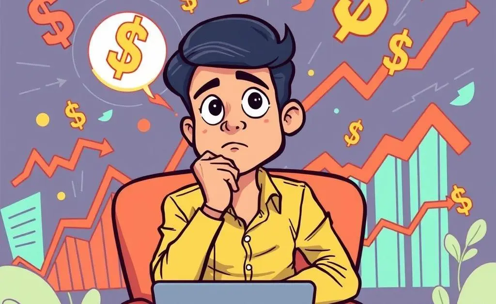 An investor thinking about financial strategies.