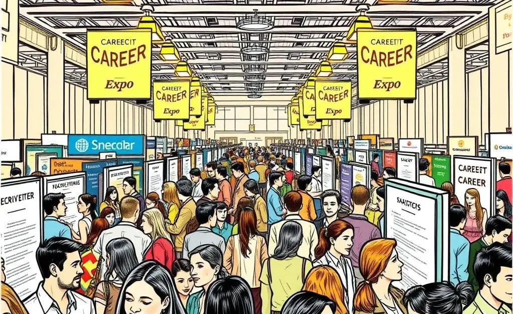Job fair illustration