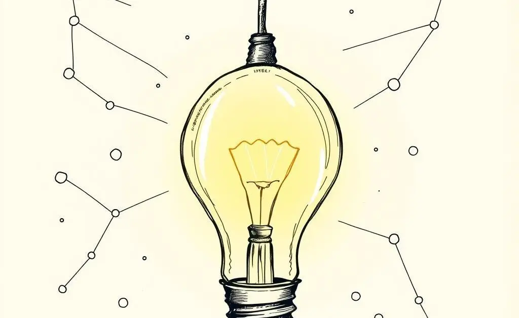 Lightbulb symbolizing new job opportunities on LinkedIn
