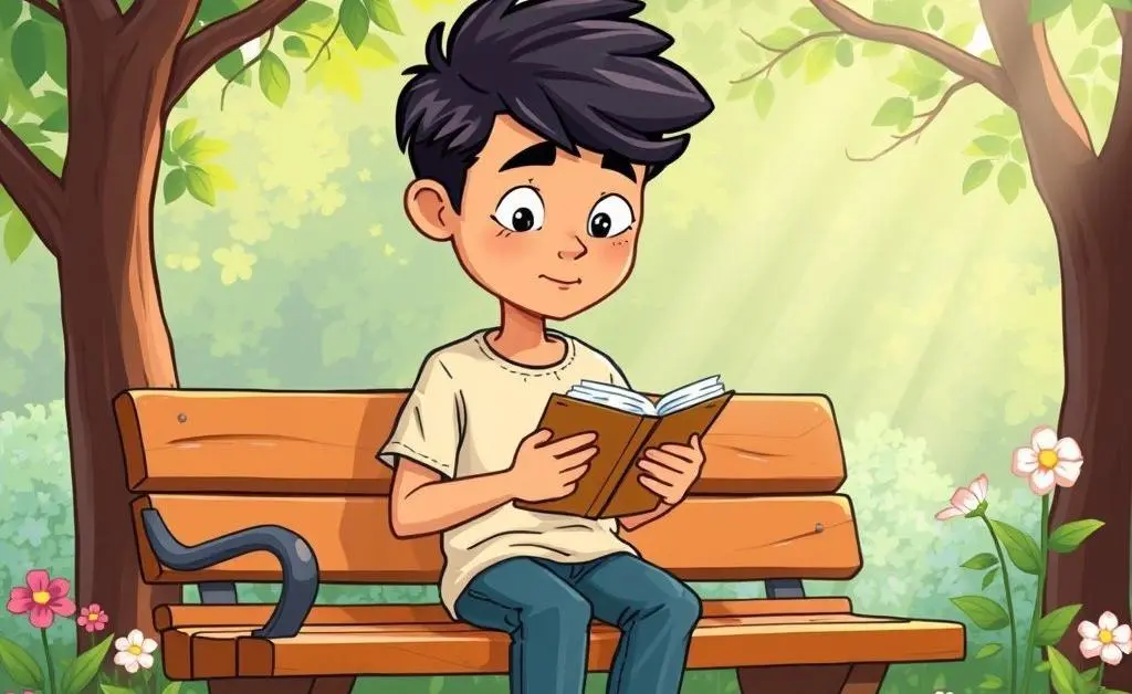 Person journaling on a park bench.