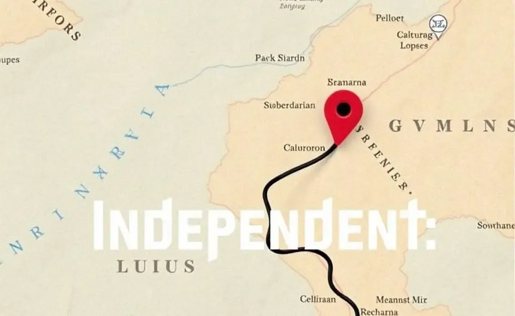 A map with a marked path, representing the journey of becoming independent.