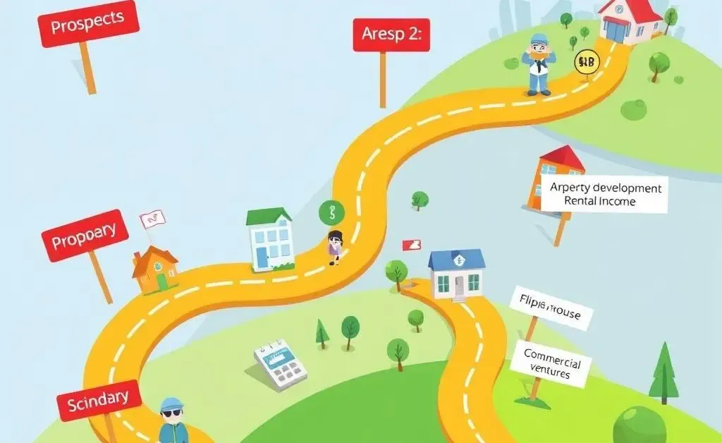 A roadmap illustrating various paths in real estate investment.