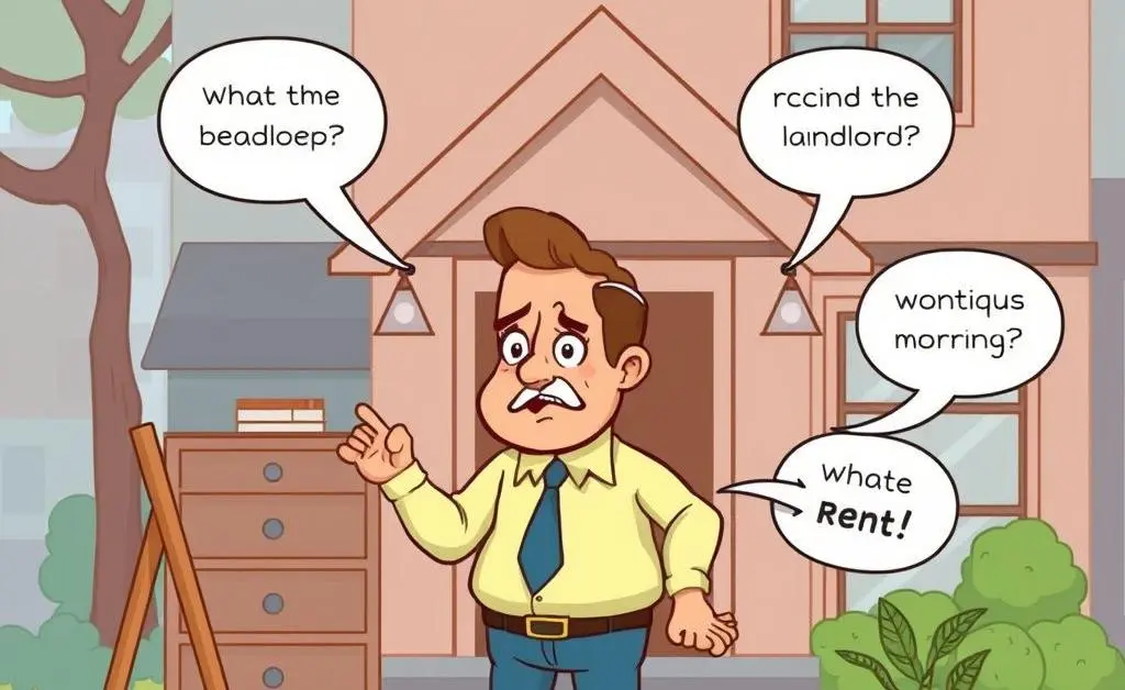 Landlord handling daily tasks