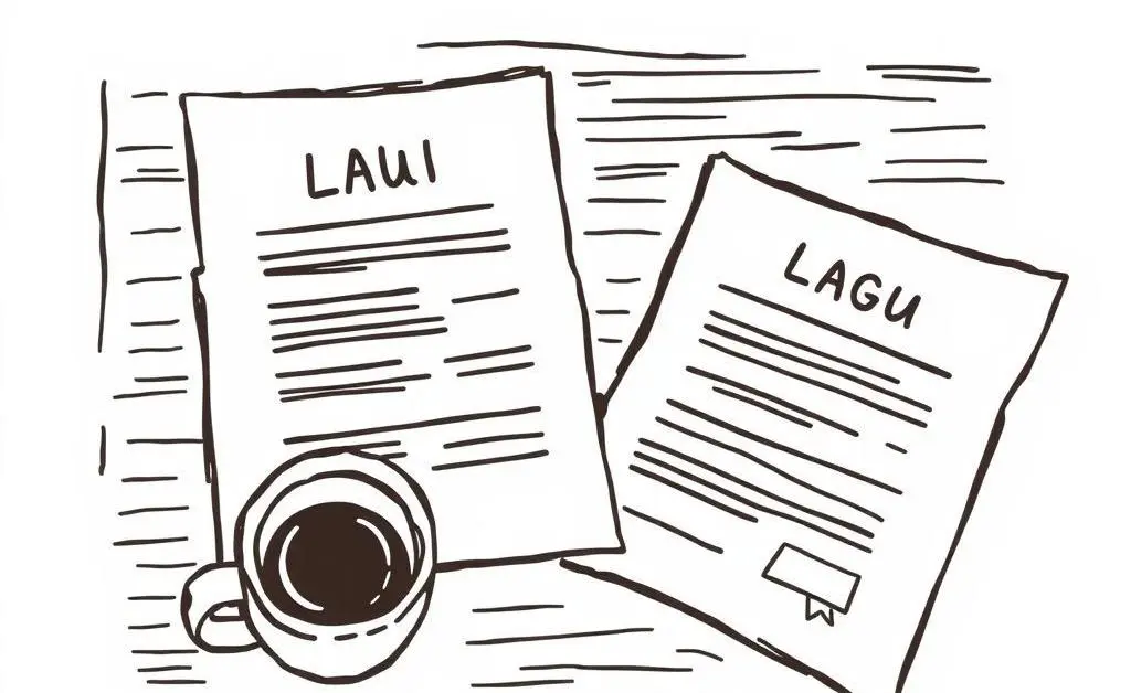 A table with legal documents and a cup of coffee