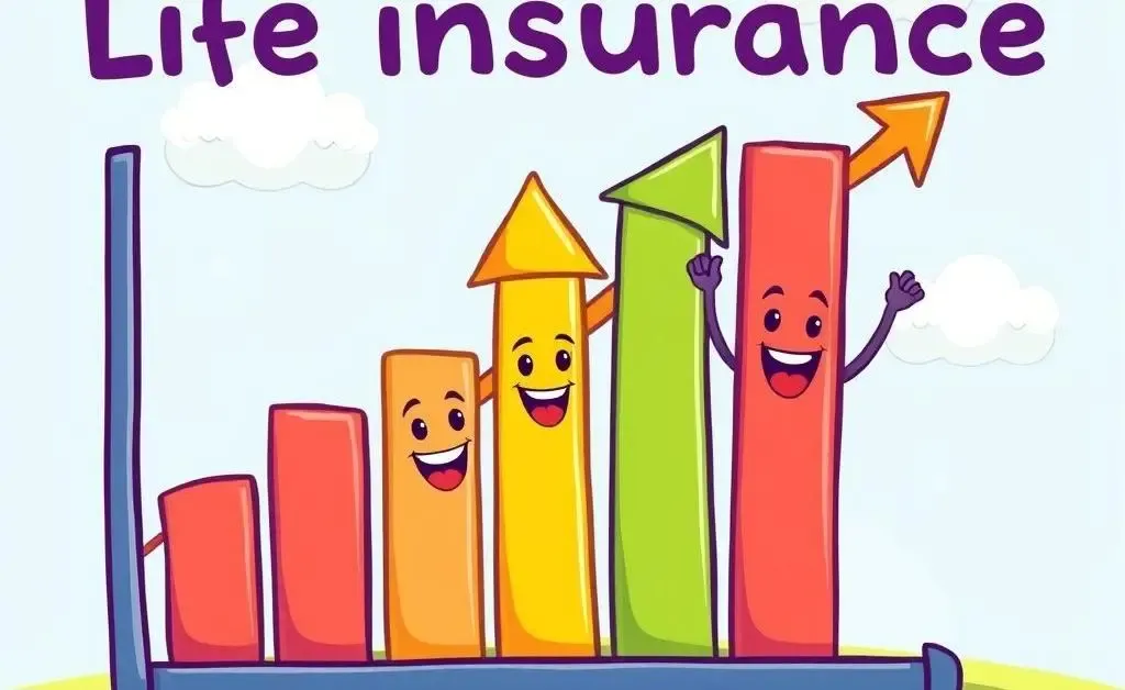 Graph showing benefits growth over time