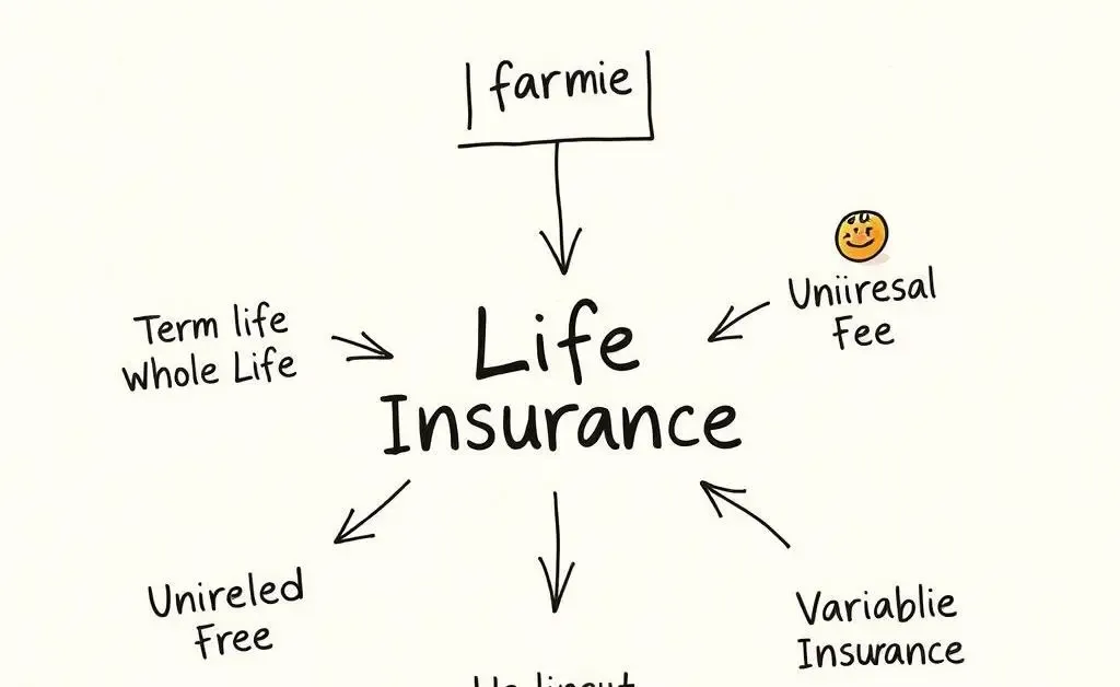 Flowchart of different life insurance types