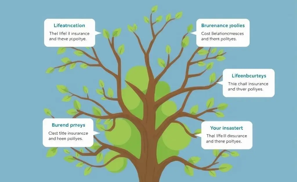 Illustration of different life insurance policy options