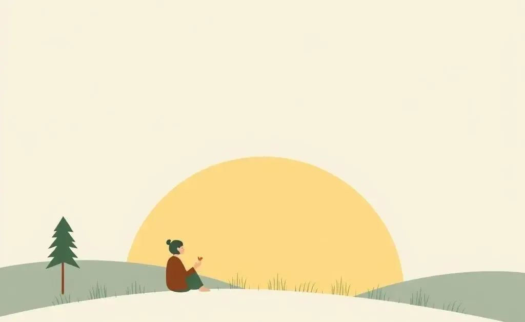 A person enjoying a peaceful moment in nature