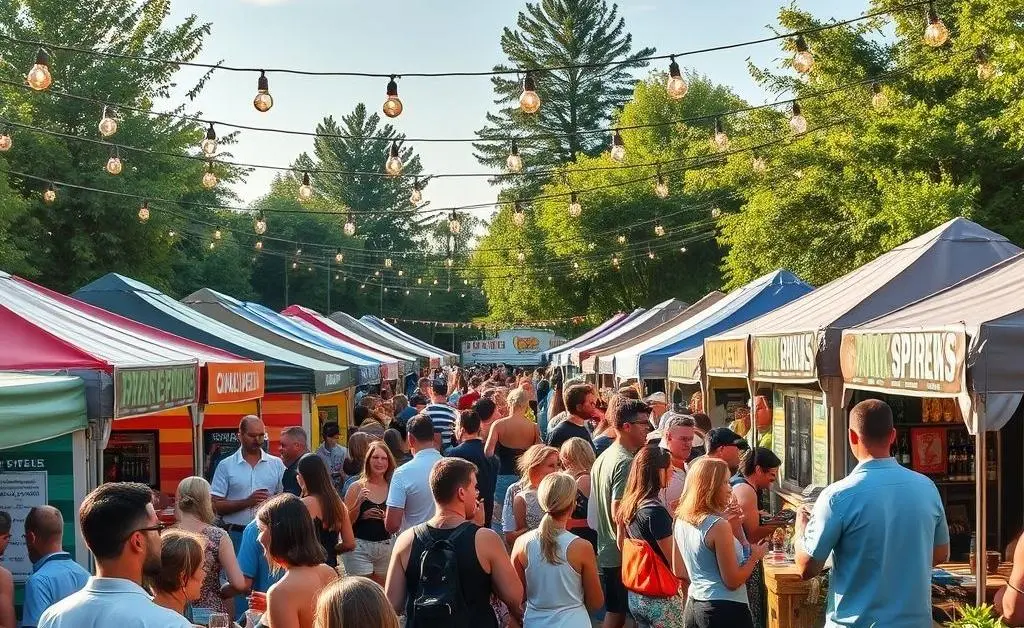 Outdoor craft beer festival
