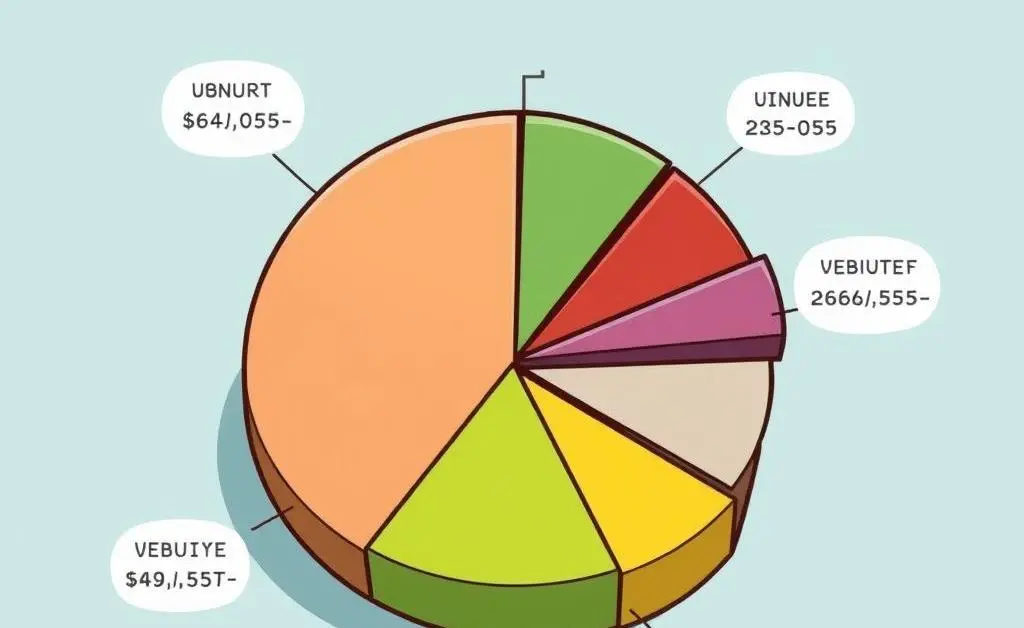 A pie chart breakdown of healthcare costs.