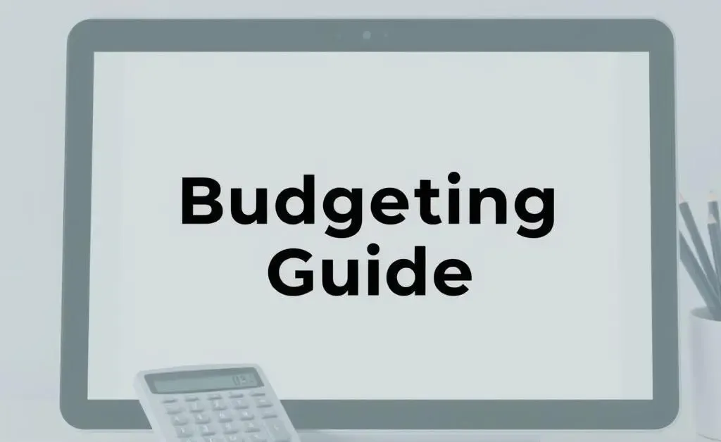 A budgeting guide with calming elements