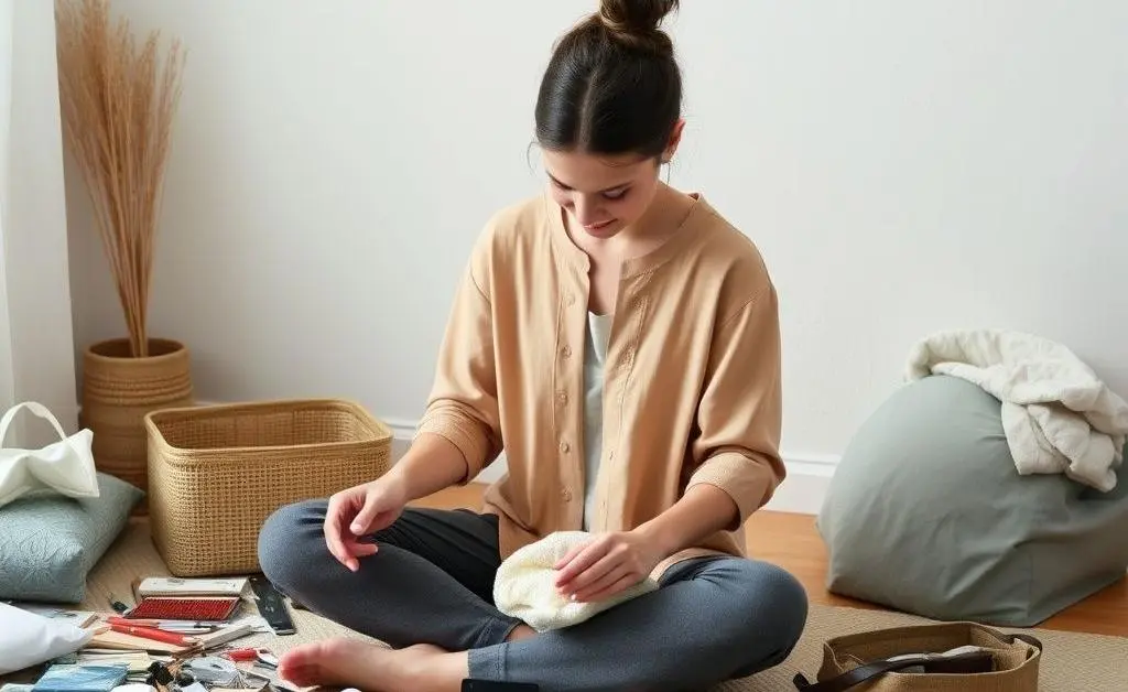 Mindful decluttering in progress