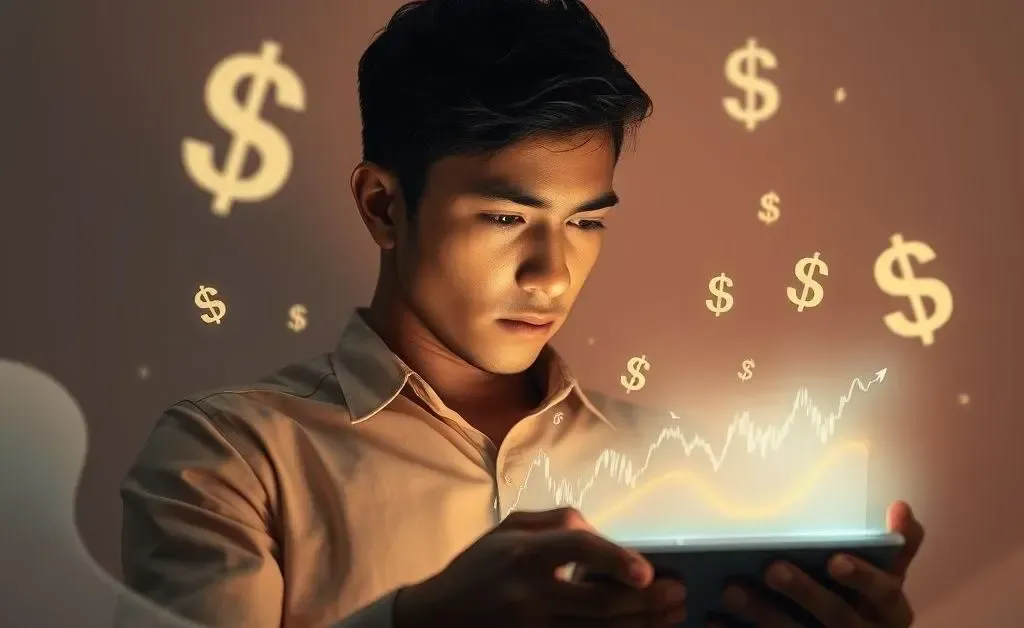 A thoughtful investor pondering stock prices.