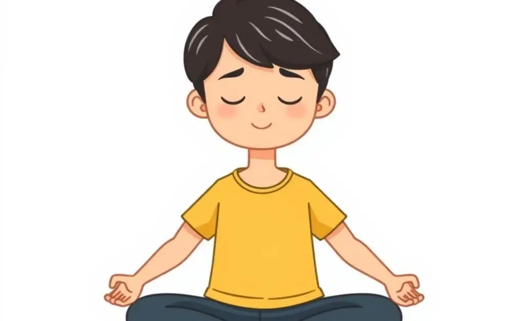 A person practicing meditation and finding peace