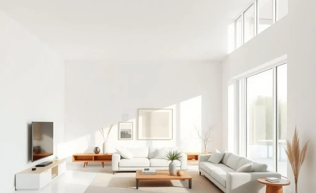 A clean and beautifully arranged minimalist home interior