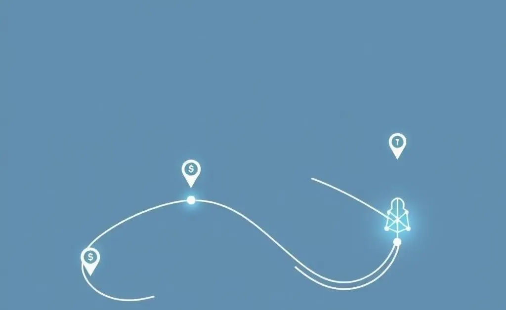 Digital roadmap with AI-influenced financial strategies