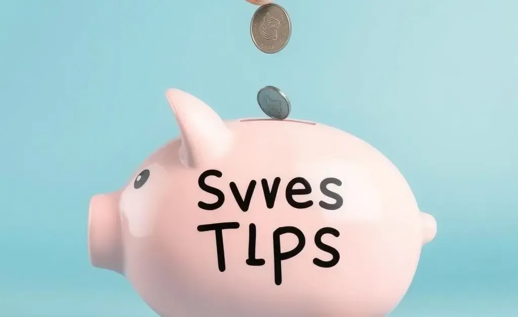 A piggy bank with coins being deposited